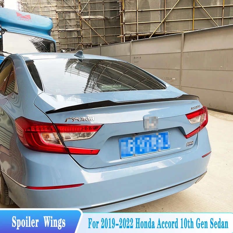 

For 2018-2022 Honda Accord 10th Gen Rear Trunk Lid Spoiler Wings M4 Style Rear Window Roof Spoiler ABS Material Body Kit Styling