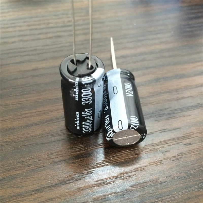 10pcs/100pcs 3300uF 16V NICHICON VZ Series Wide Temperature Range12.5x25mm 16V3300uF Aluminum Electrolytic Capacitor