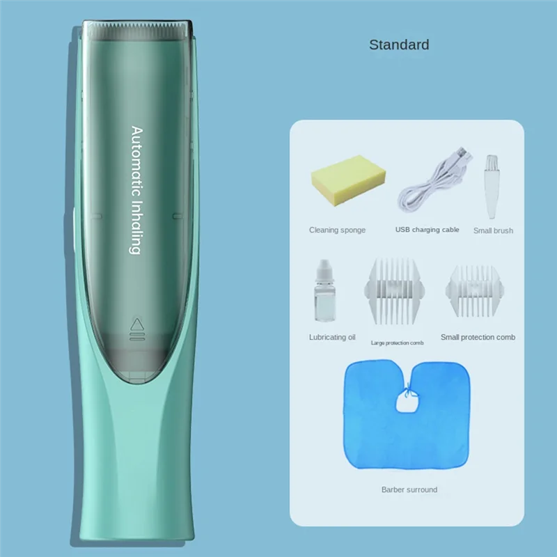 

B98A-Electric Multifunctional Safety Waterproof Vacuum Baby Hair Trimmer Children's Automatic Hair Clipper