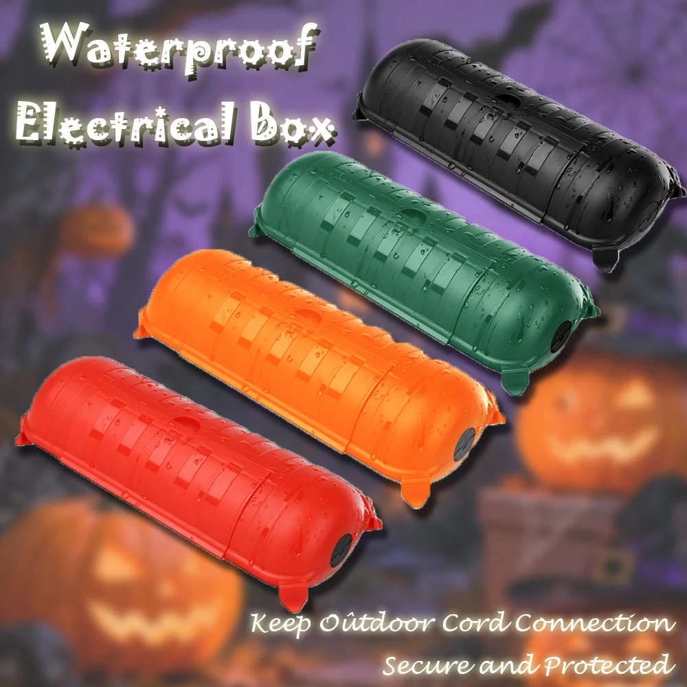 

Halloween Decorative Weatherproof Electrical Box with Waterproof Protector Seal for Outdoor Power Outlet/Plug Holiday Decoration