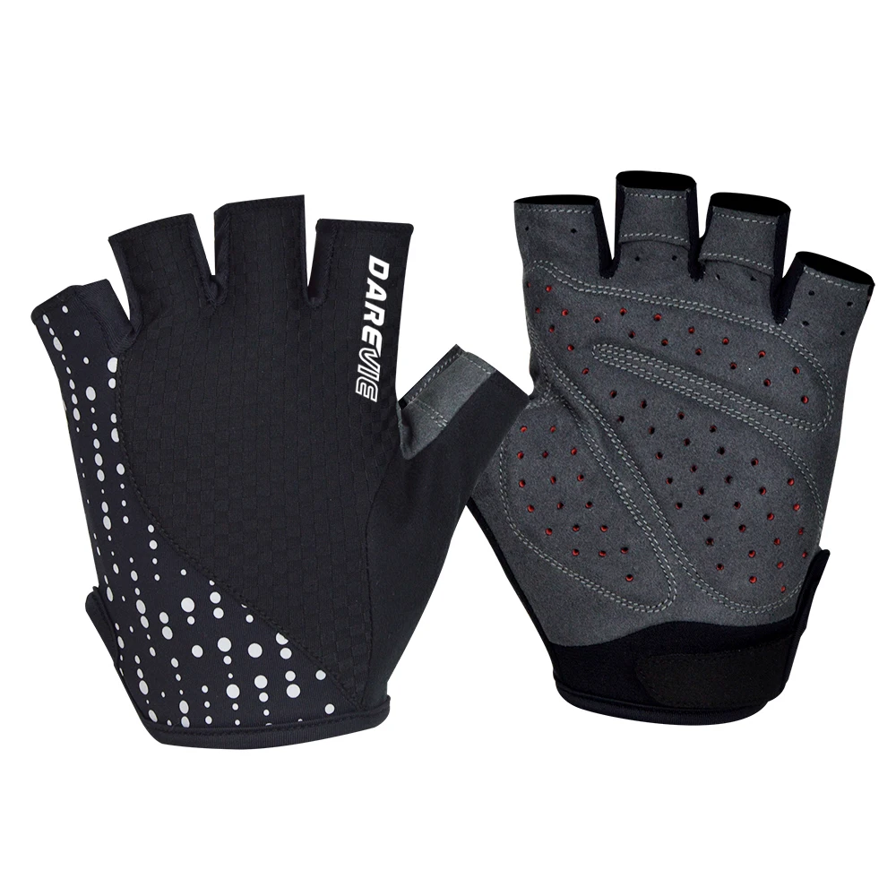 DAREVIE Reflective Cycling Gloves Half Finger Cycling Glove MTB Road High Quality Sponge Padded Super Light Soft Bike Gloves