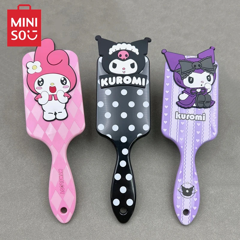 

Miniso Sanrio Kuromi Melody Air Cushion Combs Cartoon Figures 3D Massage Comb Hair Brush Haircare Hairdressing Tool Girl Gifts