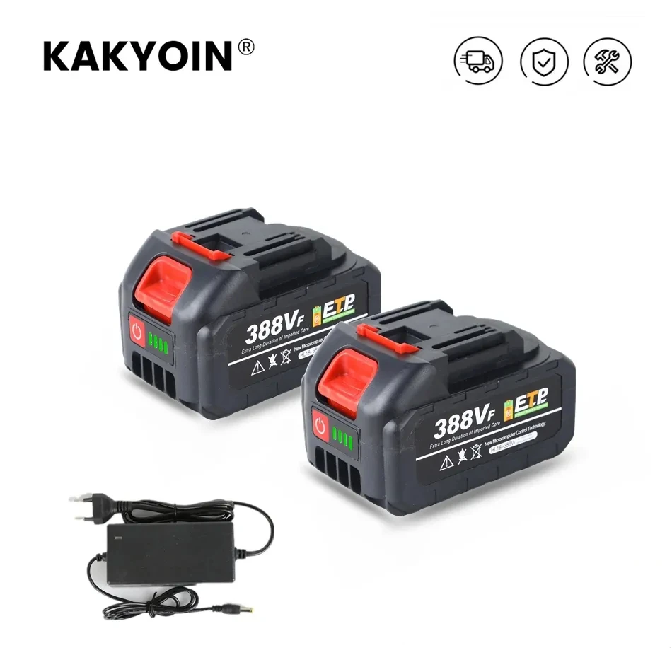 Bateria de Íon de Lítio Recarregável com Carregador Interface Makita 18v 18000mah Bl1860 Bl1840 Bl1850 Bl1830