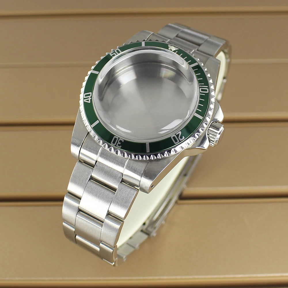 

38MM Vintage Men's Watch Case NH35 band Accessories Sapphire Glass For Retro Submariner NH35 NH36 NH34 4R36 Movement 120 clicks
