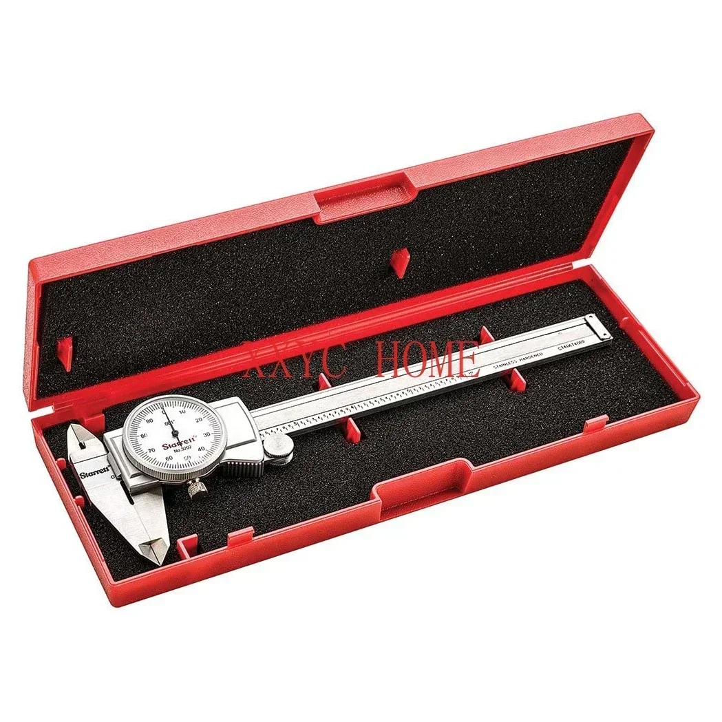 

Starrett Dial Caliper Measuring Tool 3202-6/8/12, Hardened Stainless Steel Metal, 6 Inch 8inch 12inch Range, 0.001&quot