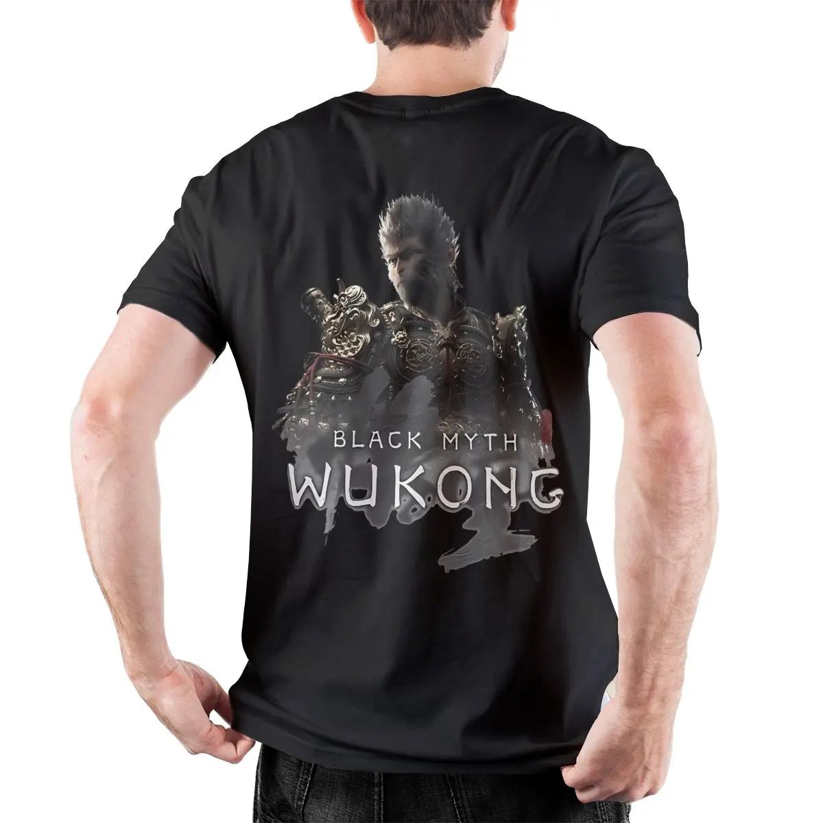 Black Myth Wukong T Shirt Summer Y2K Funny T-Shirts Cotton Leisure Tee Shirt For Men's Short Sleeve Casual Tops