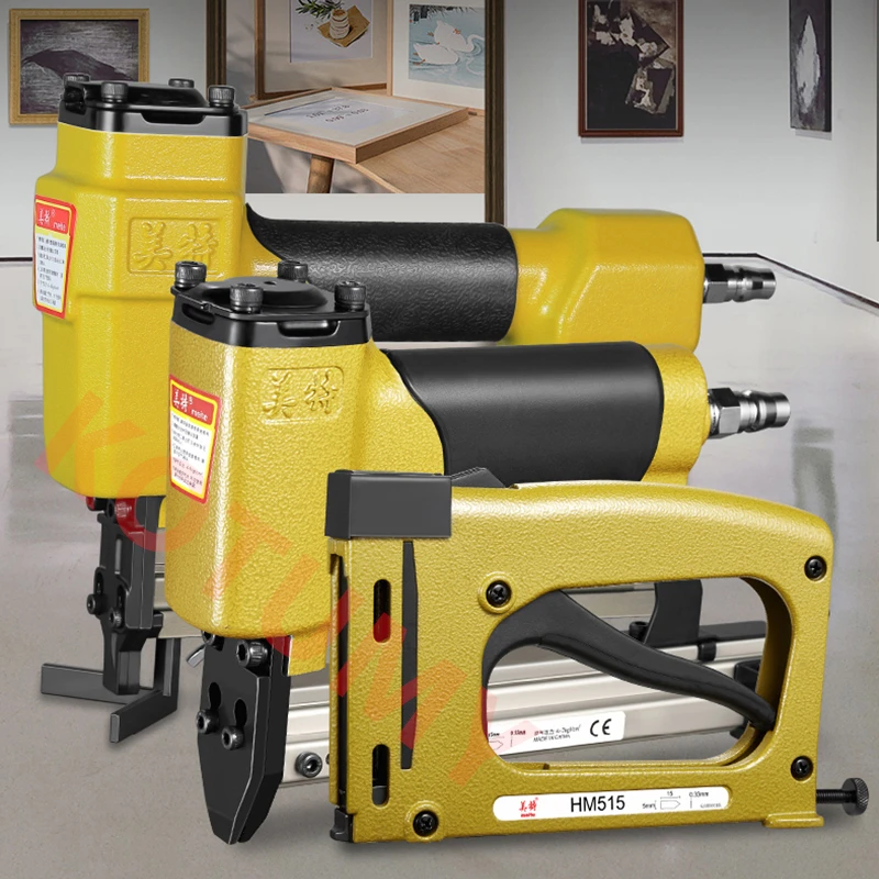 Imagem -02 - Pneumático Photo Frame Nail Gun P515 Hm515 Pin Nailer Grampeador Manual Flex Point Tacker Ferramentas de Enquadramento