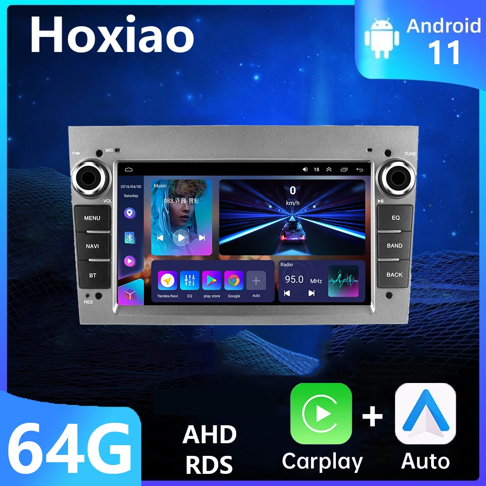 64G 2 din Carplay/Auto Car radio Multimedia Video Player For Opel Vauxhall Astra Antara Meriva Vivaro Combo Signum Vectra Corsa