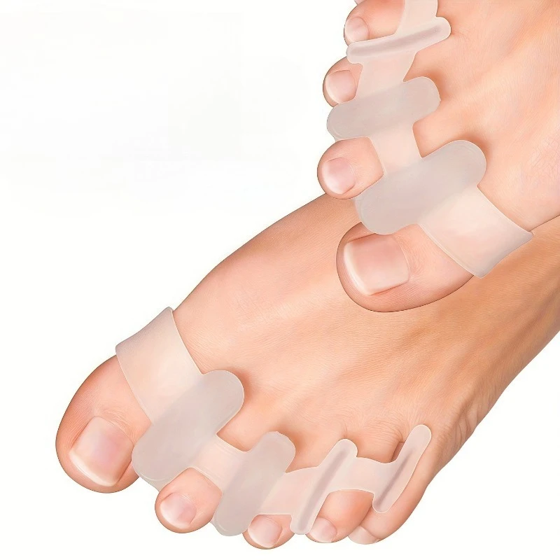 2pcs Ultra‑Soft Bridge‑Style Toe Separators, Wearable Anti‑Friction Toe Spacer Cushion for Men Women Daily Foot Care