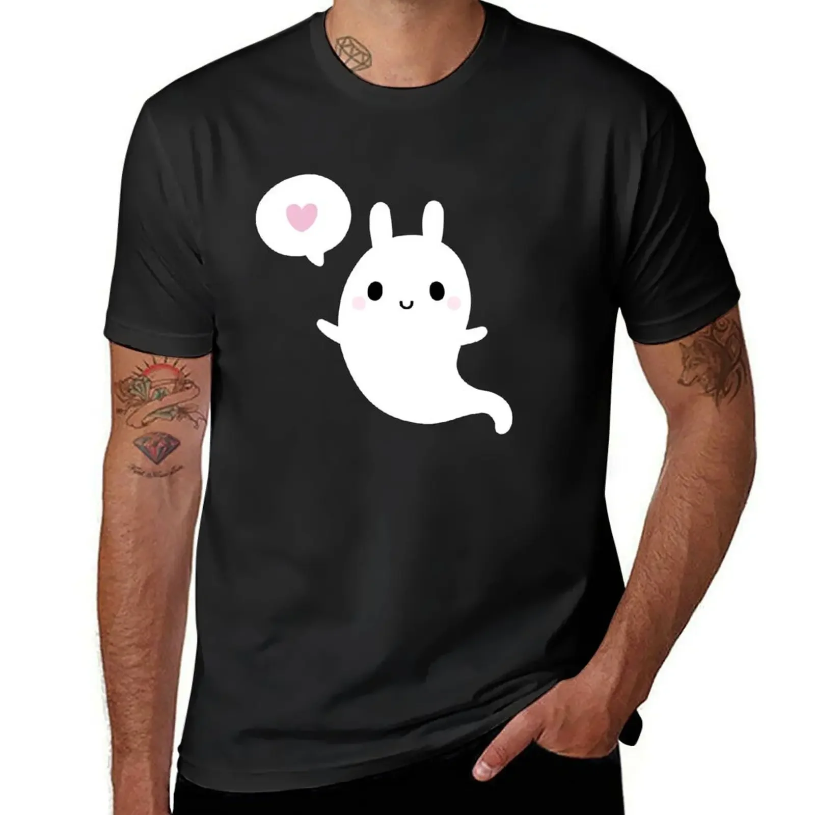 Cutie Bunny Ghost | Nikury T-Shirt korean fashion plus sizes tees graphic t shirts t shirt for men