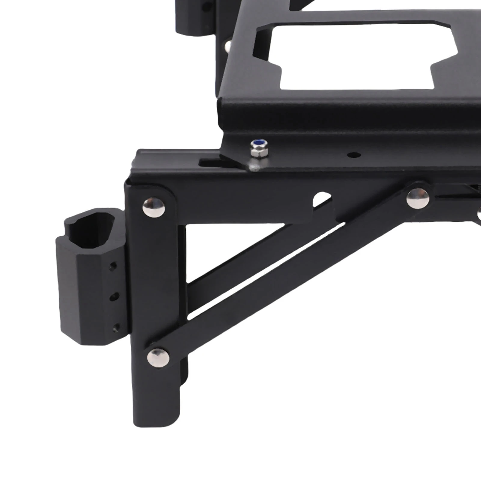 Jiawu Folding Packout Mount – Mounting Plate For Toolbox Side Storage, Foldable Work Table, No-Drill Rail Compatible, Wall Or Floor Mount