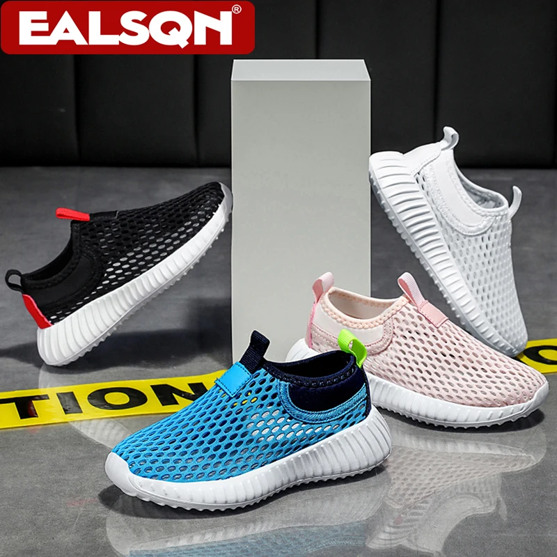 

Summer Kids Running Shoes Breathable Mesh Tennis Sneakers Non-slip Comfortable Walking Trainers for Boys & Girls Size 28-39