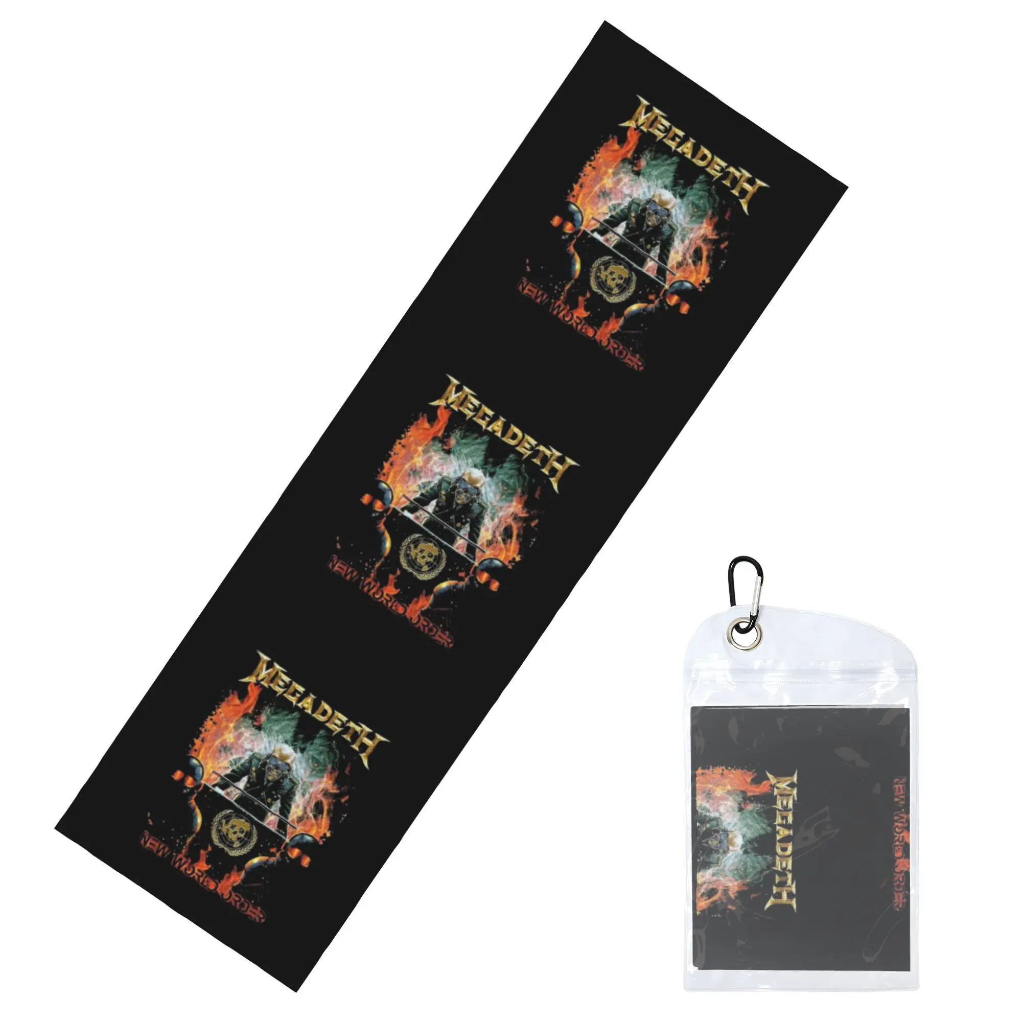 Megadeths New World Order In Fire Cold Exercise Towel Rock Band Yoga And Fitness Running Outdoor Activities Travelling Towels