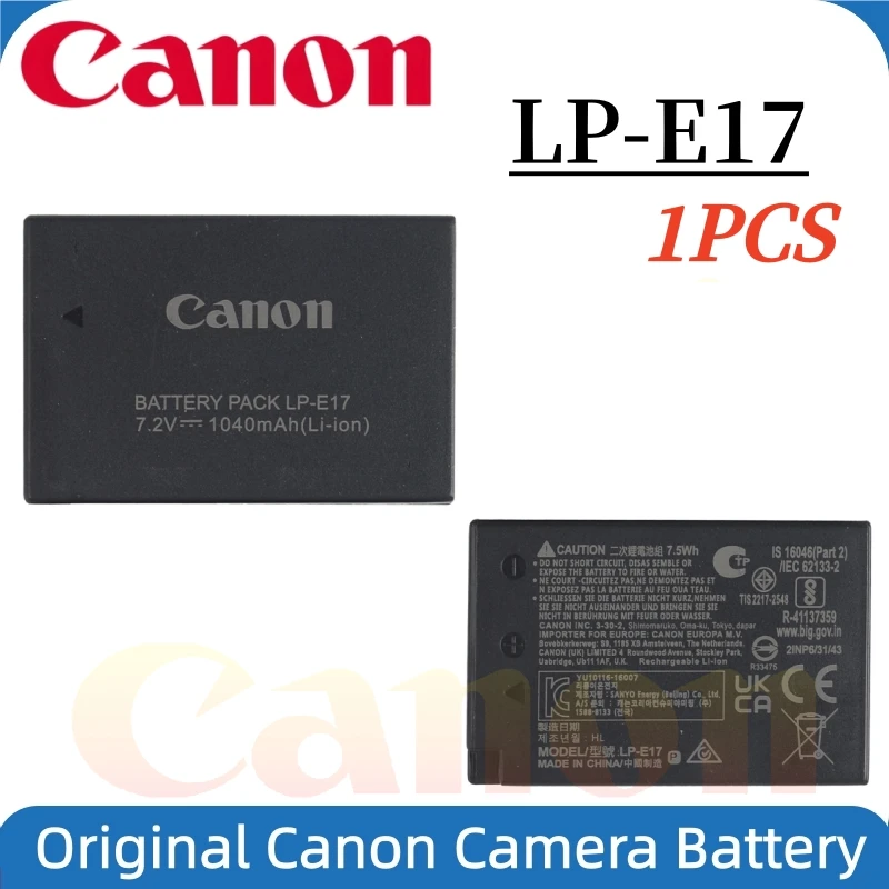 Original 1040mAh LP-E17 LPE17 LP E17 Camera Battery for Canon EOS R8 RP R50 R100 250D M3 M5 M6 750D 760D T6s 800D T8i