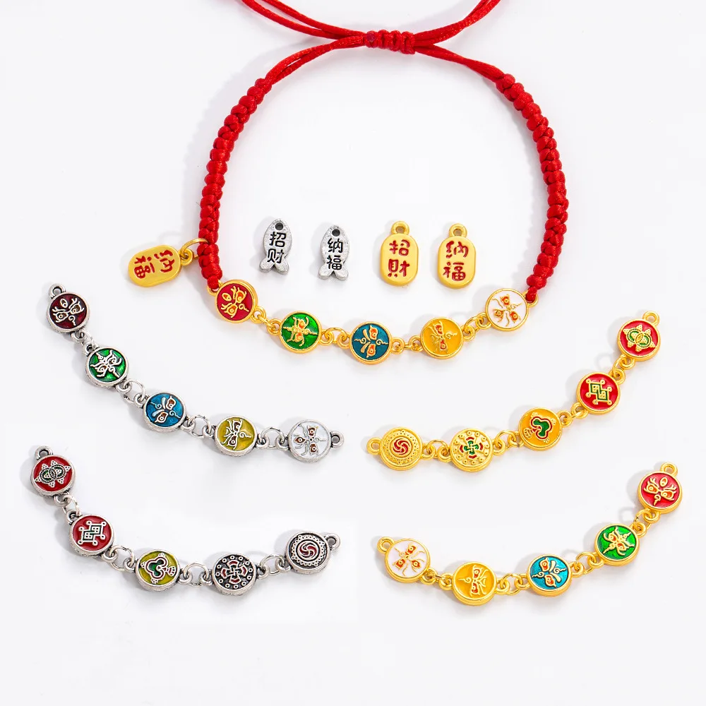 

diy hand-woven wealth jewelry pearl traditional method, blue God of Wealth fashionable clothing accessory pendant