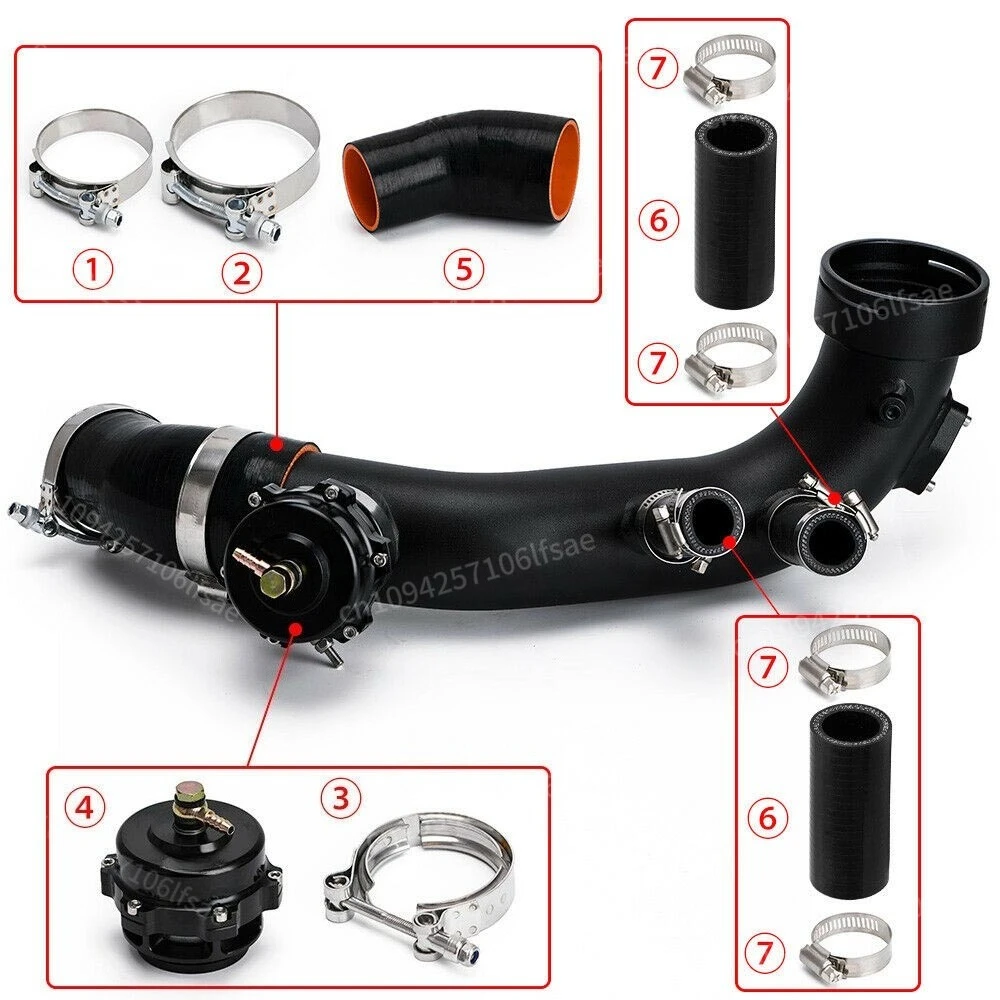 

Auto Turbo Intake Charge Pipe Kit 50mm Bov For N54 For E88 E90 E92 E93 135i 335i N5 Engine Car Replacement Parts