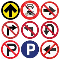 STOP Traffic Round Aluminum Sign,Circular Metal for Road Bar Coffee,Garage Wall,Diner, Pub, Fun Kitchen Metal Signs Wall Decor