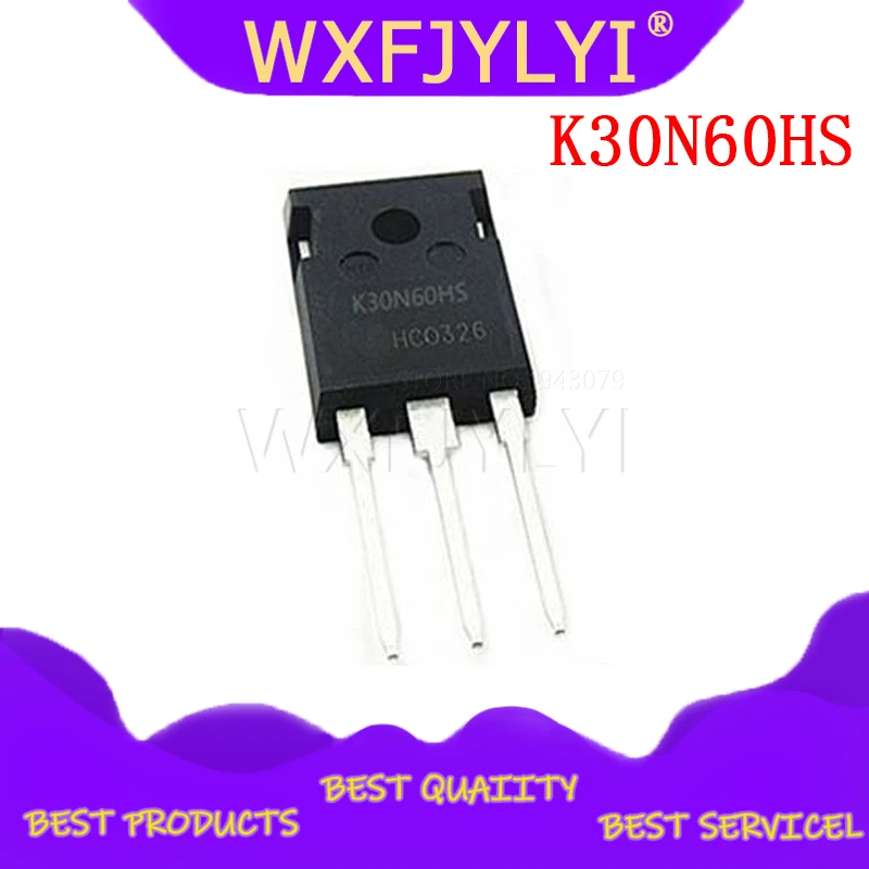 5pcs K30N60HS 30 a600v K30N60 TO-3P NEW SKW30N60HS 30N60 TO-247 welder common IGBT single tube triode oiginal