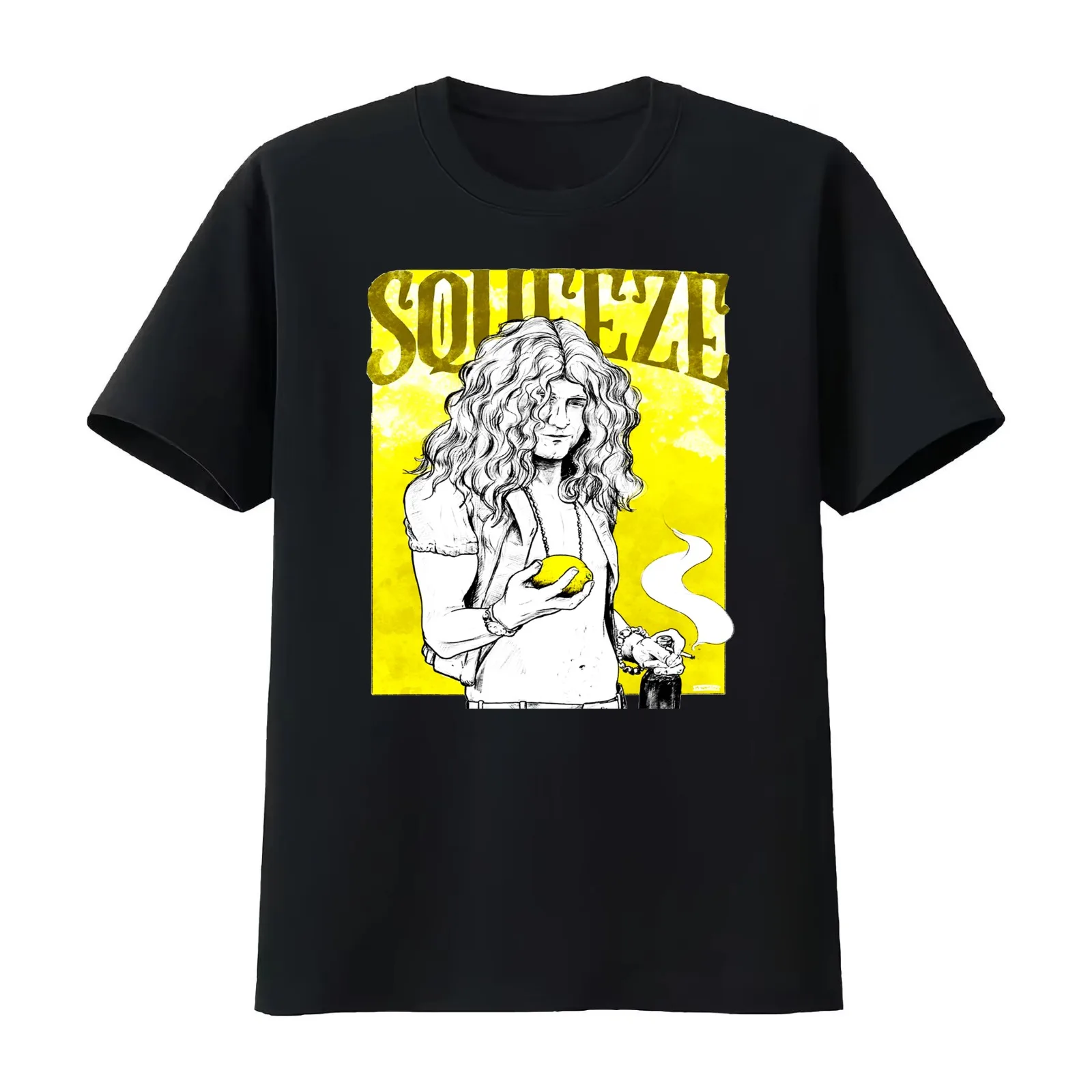 bess seller of squeeze T-Shirt Summer Casual Cotton Tee Oversized Streetwear Tops Vintage Graphic Print Unisex Men Women
