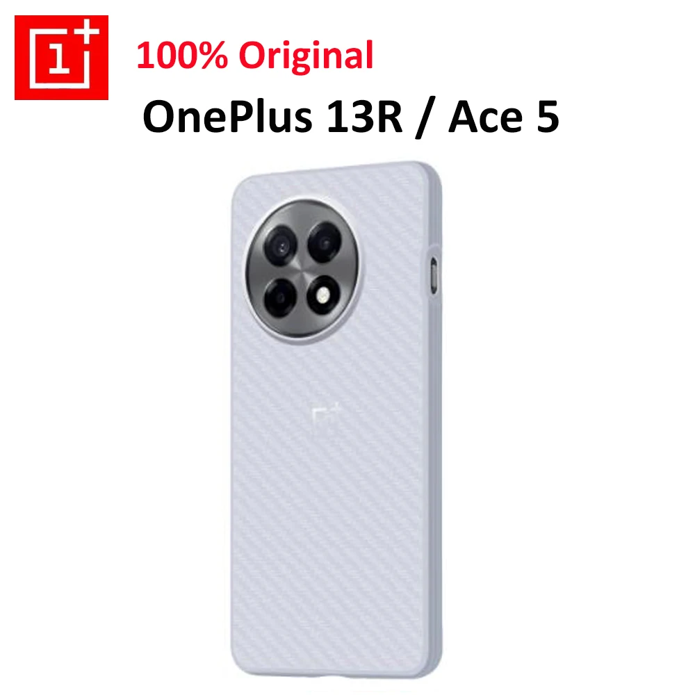 Original Oneplus 13R / Ace 5 / Ace5 Pro Case Official Phone Case Texture Silver Matte Bumper TPU Cover Shockproof Back Case