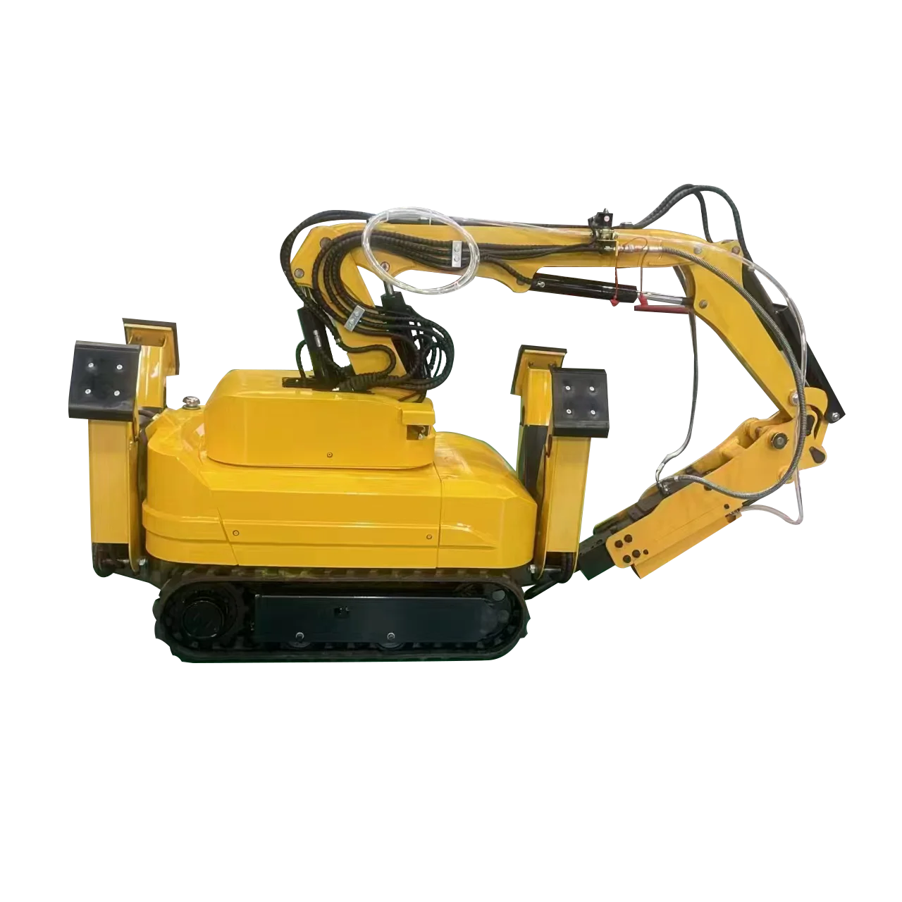 Beste op afstand bestuurbare brandbestrijdings- en demontagerobot