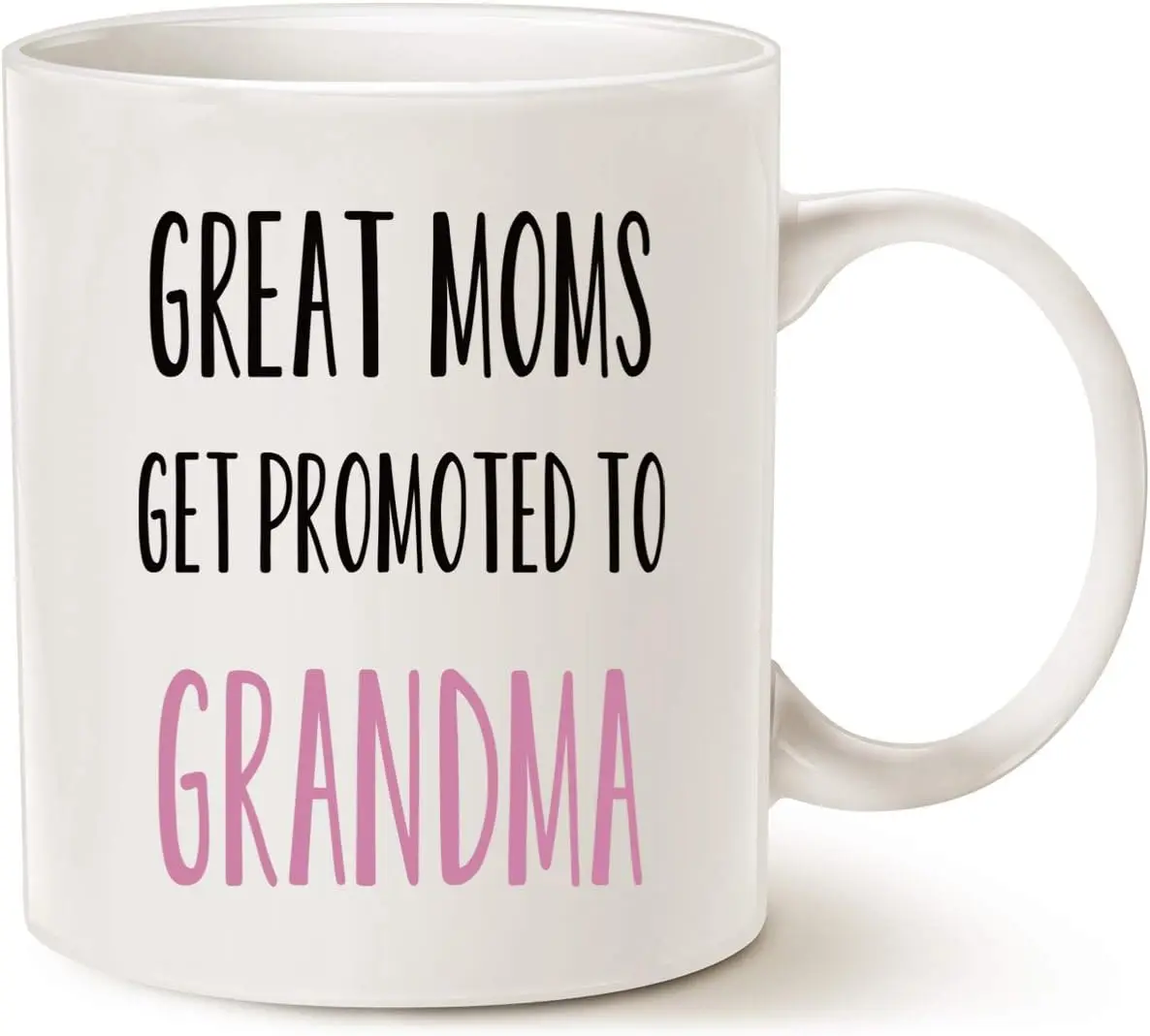 Taza de café divertida para abuela del día de la madre, las grandes mamás se promuaba a la abuela, los mejores regalos de cumpleaños para la taza de la abuela blanca