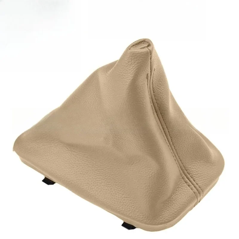 For Car Shift Gear Stick Manual Shift Boot Black Leather Boot with Fra Zza for E30 E36 E39 E46 E81 E82 E87 E88 E90 E91 E92 E93