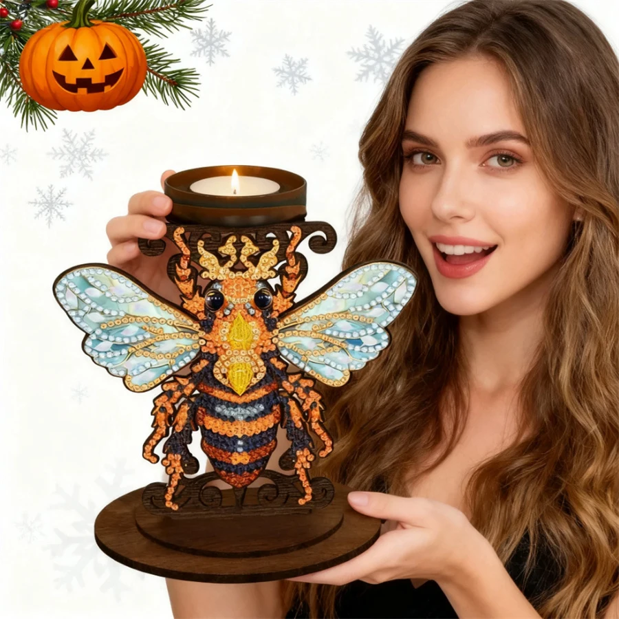 

5D DIY Алмазные художественные настольные украшения, акриловые рождественские настольные алмазные художественные наборы специальной формы, алмазная живопись, декор для рабочего стола