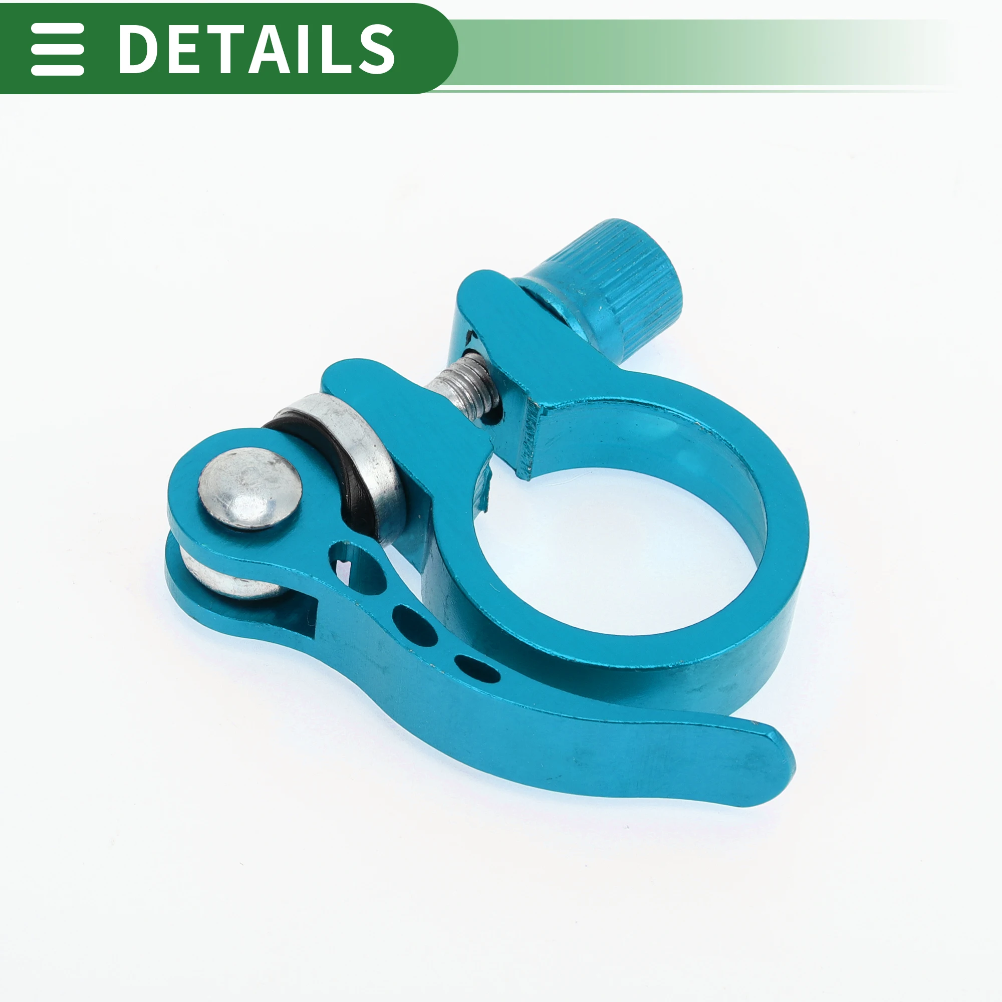 X Autohaux Universal Bike Bike Seat Post Clamp Seatpost Collar، 28.6 مم، إطلاق سريع، سبائك الألومنيوم، أزرق