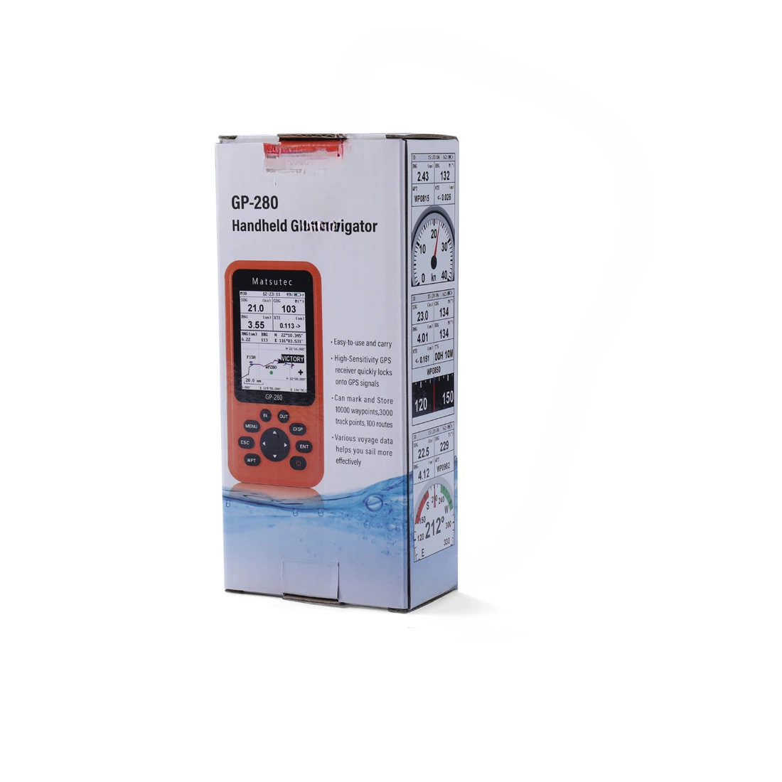 Outdoor GP-280 Handheld GPS Navigator/Vehicle Marine Receiver GPS end point locator