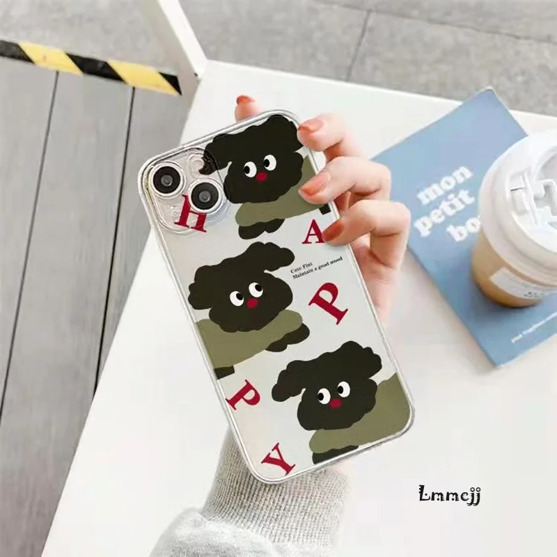 Lmmcjj Cute Dog Puppy Phone Case For Samsung Galaxy A32 A31 A13 A14 A54 A53 A52 A23 A22 S23 Ultra S22 Plus S21 FE Silicone Cover