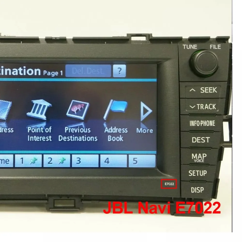 Navigation LCD Display with Touch Screen LQ070T5GA01/GC01 for Toyota Prius JBL E7022 Navi 2010-2011