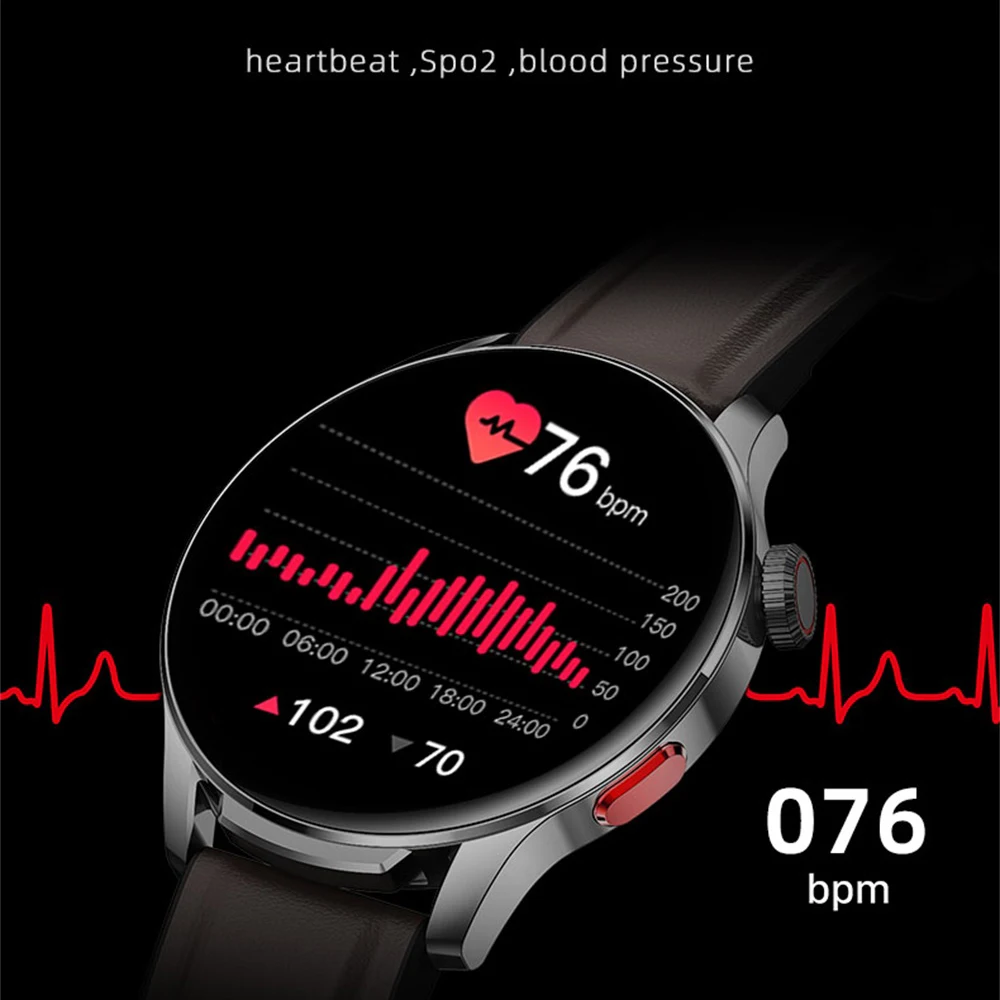 1.6 "2.5D inteligentny zegarek z ekranem łuku bezprzewodowe ładowanie obrotowa korona wodoodporny NFC sport tętno mężczyźni muzyka inteligentny zegarek Waterpro