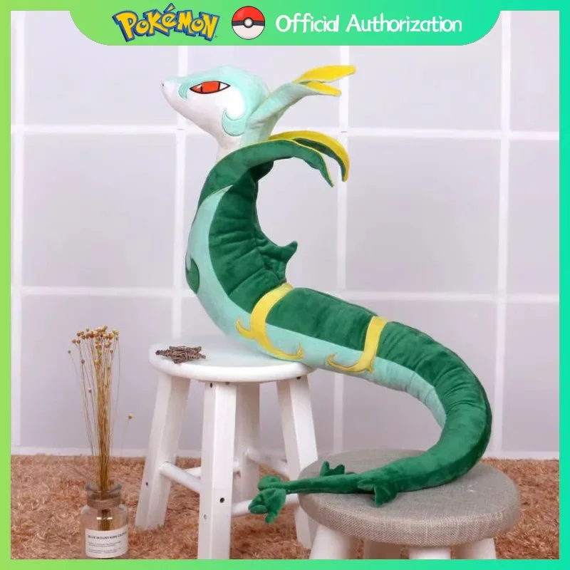 

110 см Pokemon Serperior плюшевая игрушка милая мультяшная мягкая кукла серпейский сувенир Majaspic аниме Pokémon игрушки подарок на день рождения