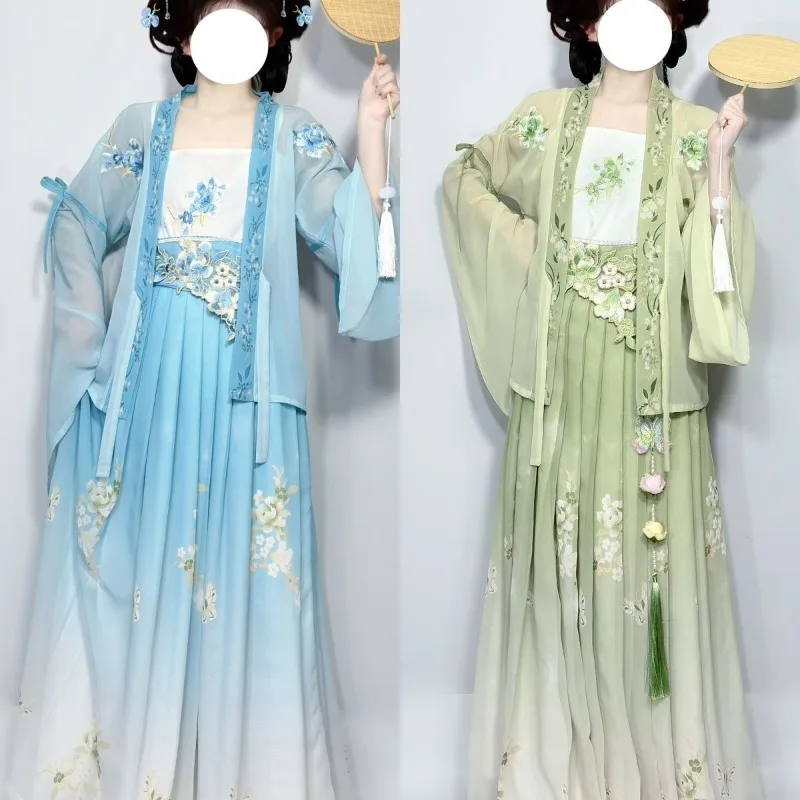 Chinese Style Traditional Hanfu Dress Ancient Tang Dynasty Fairy Folk Dress Elegant Princess Hanfu Sets Carnaval Cosplay Clothes