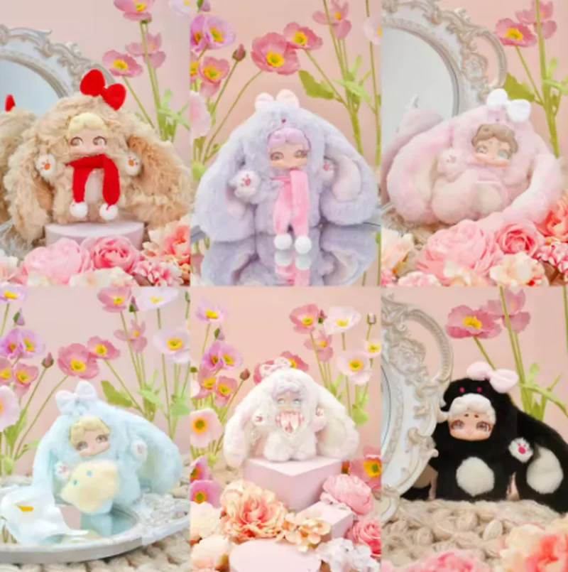 

DeerNai Goodnight Rabbit Series Cute Vinyl Blind Box Figure Collectible Ornament Birthday Gift for Girls Trendy Toy Pendant