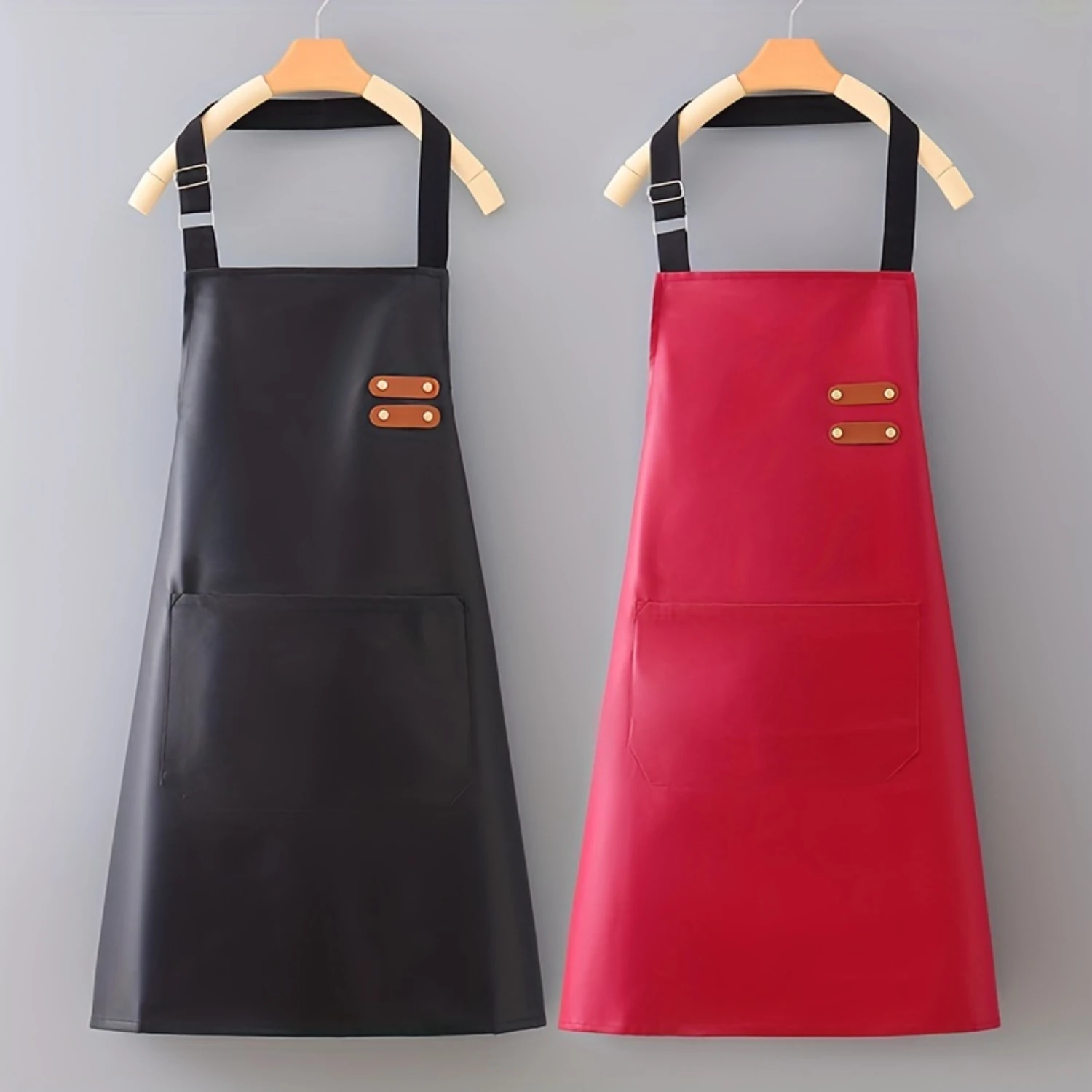 Multi-Use Waterproof Polyester Apron for chefs, hairstylists, BBQ - Unisex Fit with Pocket