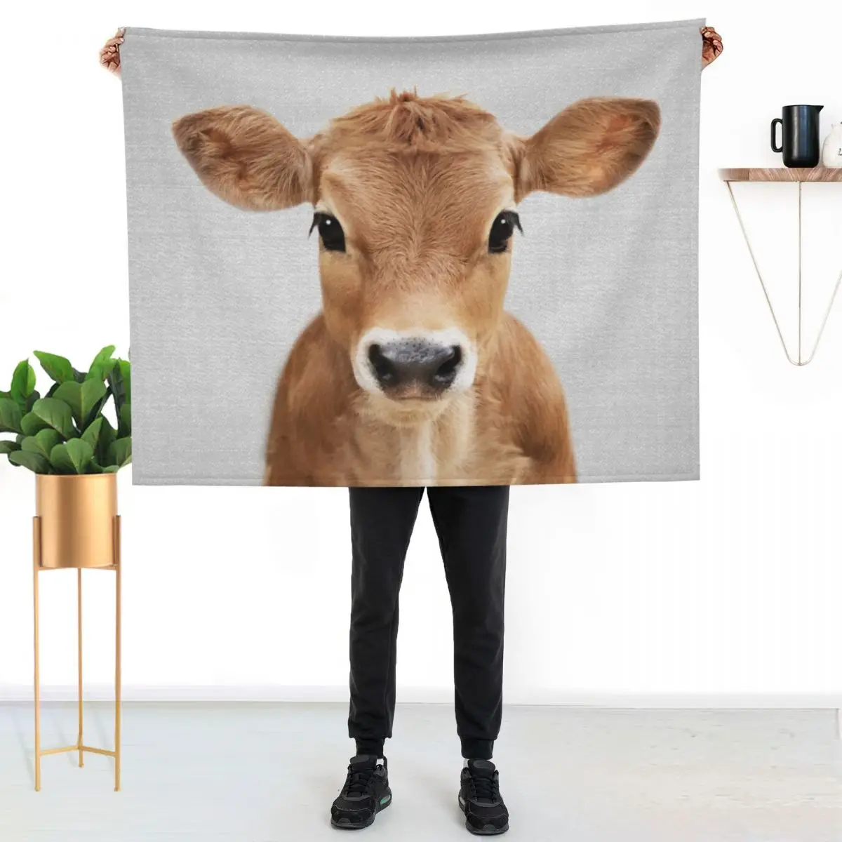 

Calf - Colorful Throw Blanket Soft Comfort Blanket for Reading Watching TV