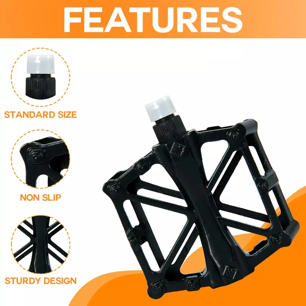 Universal Mountain Biking Pedals Anti-slip Ultra-Light Bike Bearing Pedals Save Effort Durable Aluminum Alloy Pedals