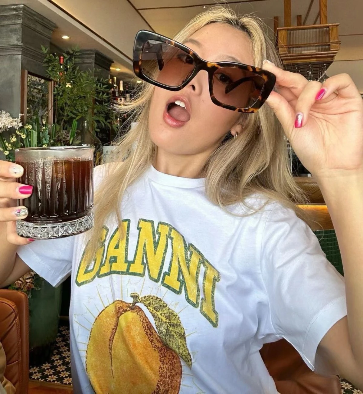 صيف جديد GN الكرتون المطبوعة القطن الخالص تي شيرت المرأة المد العلامة التجارية مزاجه فضفاضة قصيرة الأكمام #1