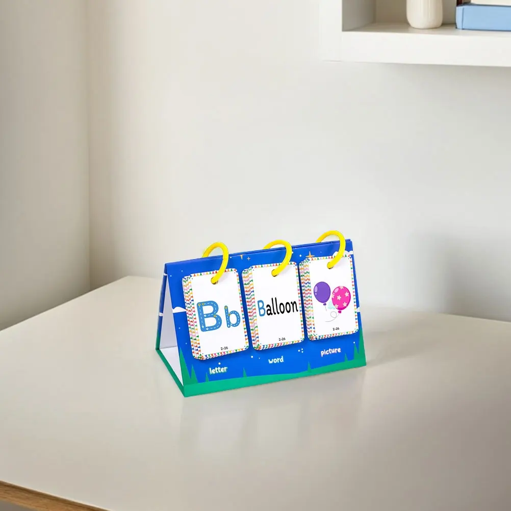 

Early Education Letter Card Flash Cards for Toddlers Alphabet Kindergarten Kids Learning Children Accessory Paper Toy English