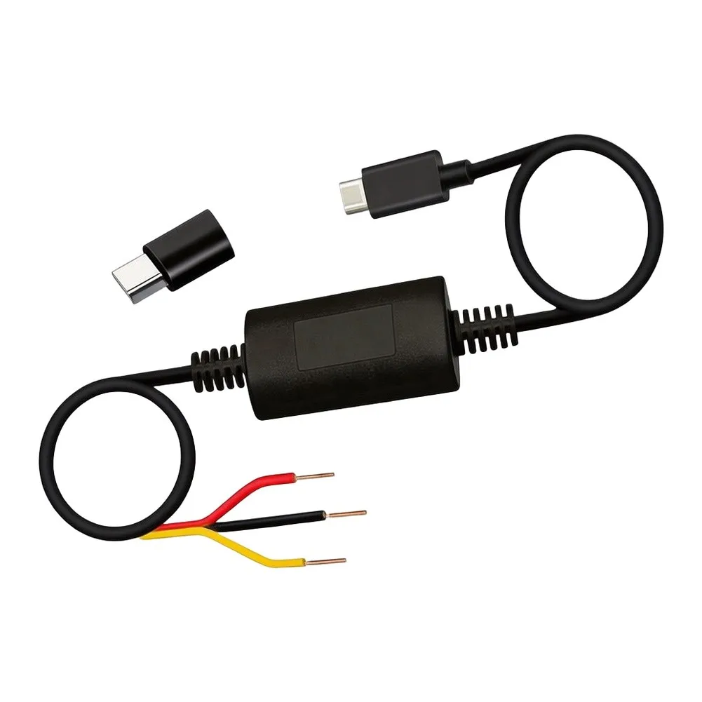 For dash Cam USB-C Hardwire Kit with 3.3 Meter Cable for Reliable For Parking Mode Functionality and Consistent 5V Power Supply