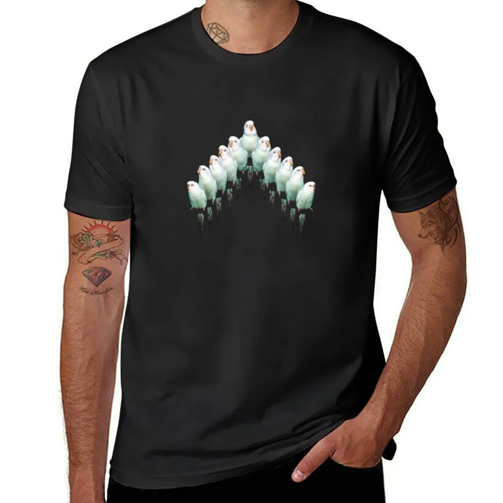 

LP4 –Parrots T-Shirt plus size tops customizeds animal prinfor boys fruit of the loom mens t shirts