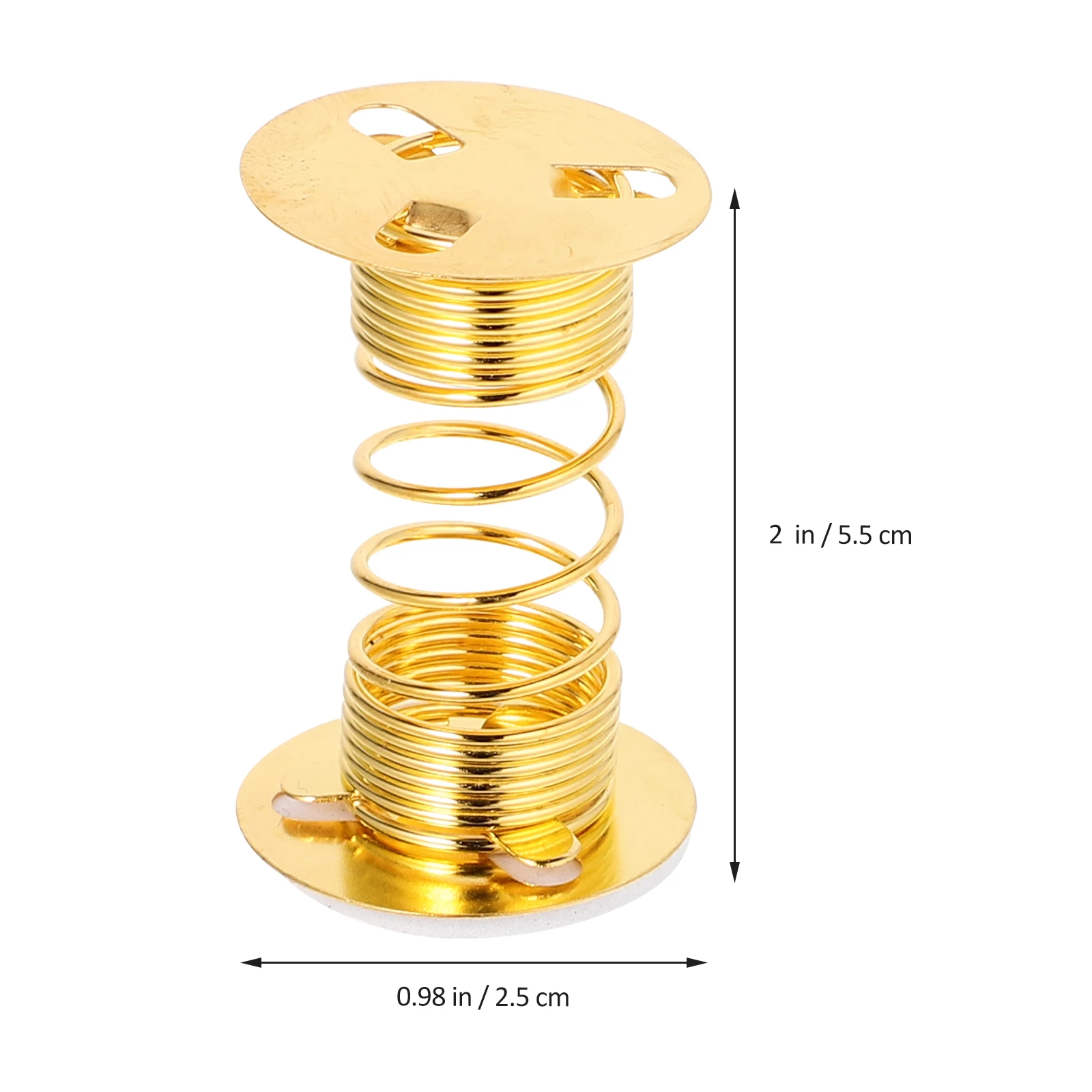 Muelles oscilantes para asiento de resorte, adorno de arcilla, Base de resorte adhesiva, Base de resorte para gato de la fortuna, resorte oscilante, 12 Uds.