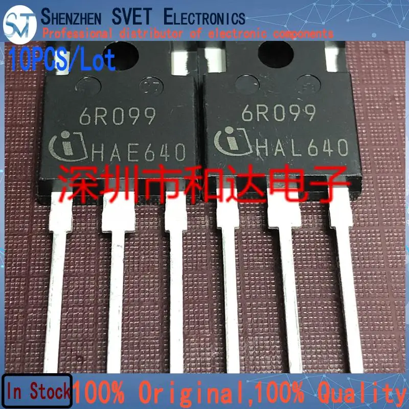 10PCS/Lot IPW60R099 6R099 MOS TO-247 Importowany oryginał w magazynie