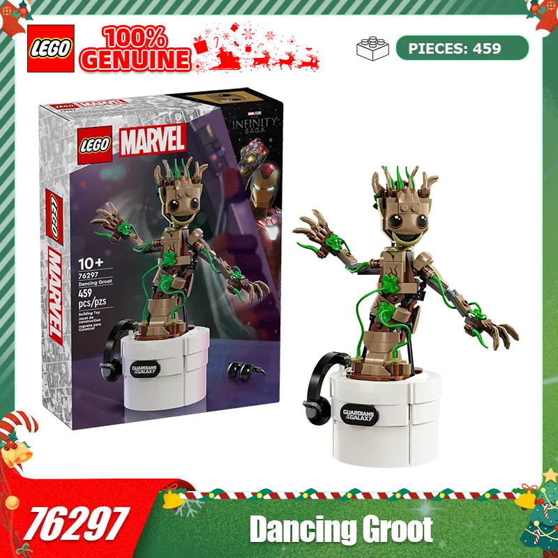 ตัวต่อเลโก้ 76297 ดานซิ่งกรูทเด็กชายและเด็กหญิงประกอบตัวต่อของเล่นเด็กของขวัญ