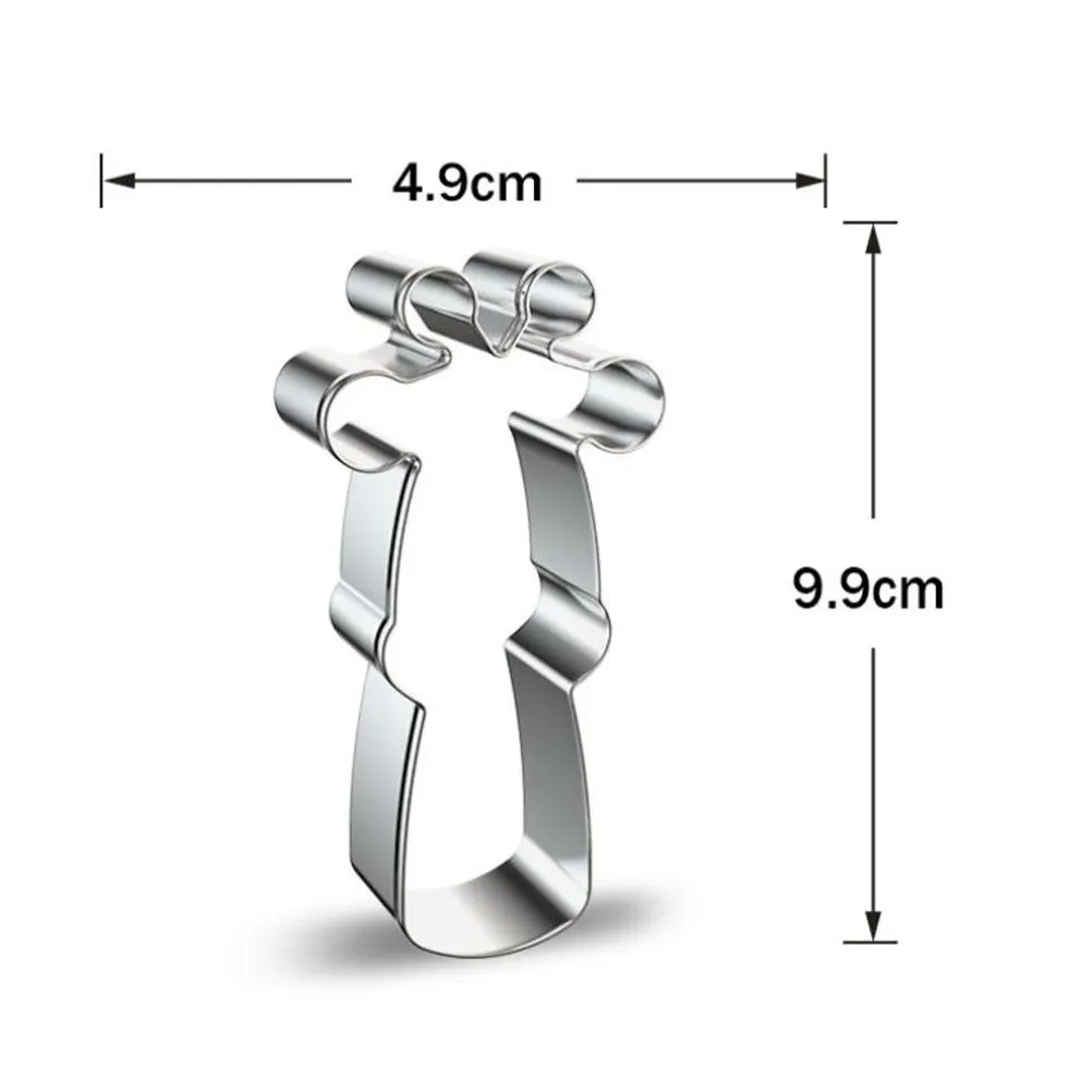 6Pcs Giraffe Cookie Cutters Stainless Steel Heavy Duty Rustproof Eco Friendly Molds for Fruit Vegetable Rice Roll Candy Ice Cube