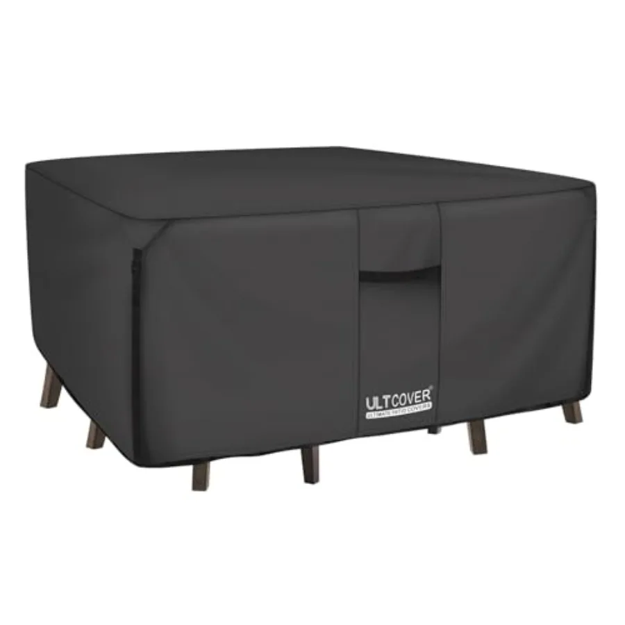 

600D Tough Canvas Heavy Duty Square Patio Table and Chair Cover - Waterproof Outdoor General Purpose Furniture Covers 54 inch
