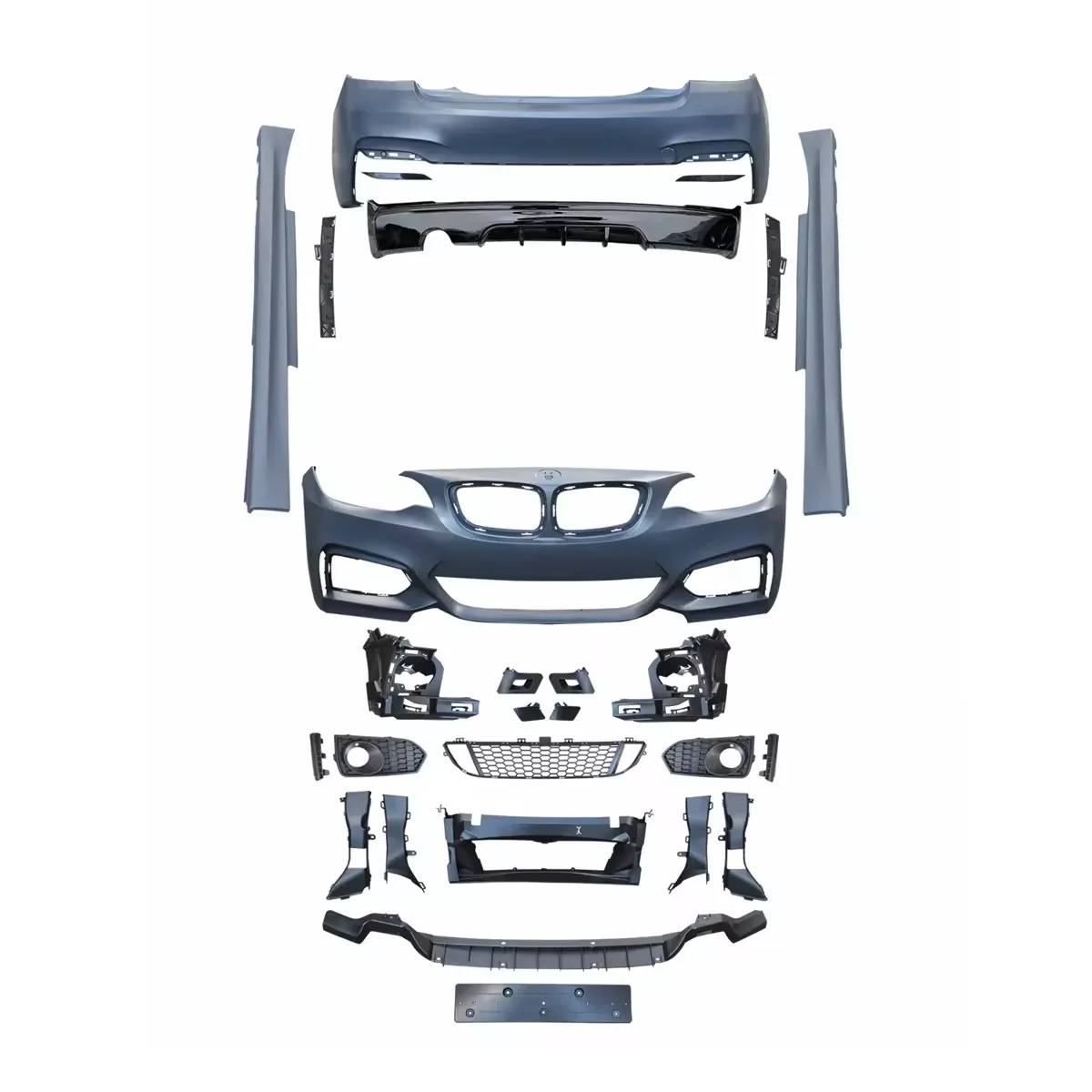 

Direct Sale Auto Parts Car Bodykit for F22 F23 Upgraded and Modified MT Modification Auto Parts Front Rear Bumper Side Skirt