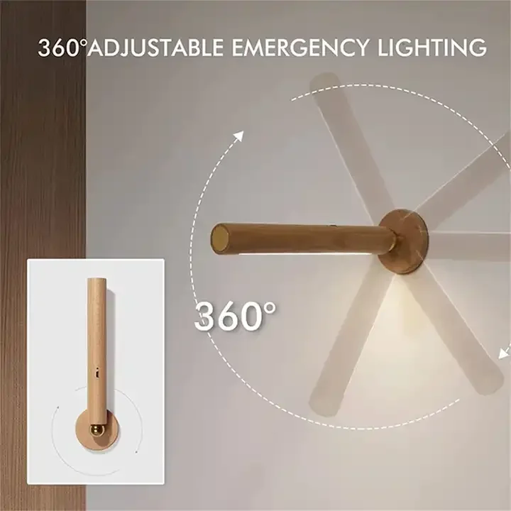 

1 шт., настенный светильник с поворотом на 360 градусов, магнитная съемная и плавная регулировка яркости, перезаряжаемые настенные лампы, USB-ночник